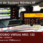 CONVERSATORIO VIRTUAL NRO. 122, INSTALACIÓN EQUIPO MÓVILES HF – MIÉRCOLES 09 NOVIEMBRE 2022, 19:00 HORAS (CE)