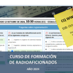 CURSO DE FORMACIÓN NUEVOS RADIOAFICIONADOS 2024