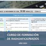 CURSO DE FORMACIÓN NUEVOS RADIOAFICIONADOS 2024